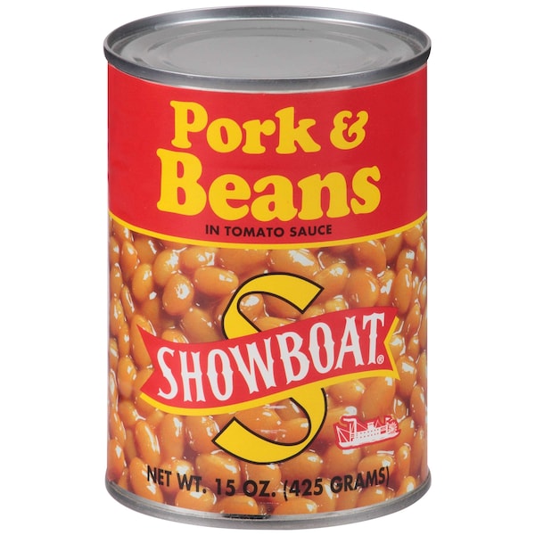 Showboat Bean Showboat Pork & Beans 15 oz., PK12 02833 - main